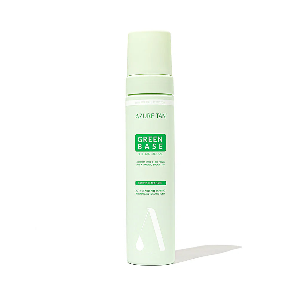 Azure Tan Self Tan Mousse - Green Base - Dark to Ultra Dark - 200ml