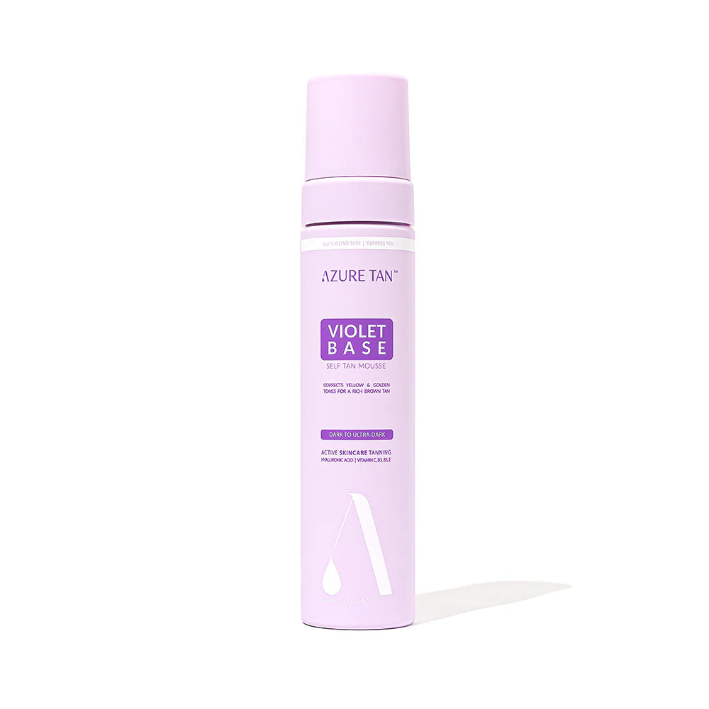 Azure Tan Self Tan Mousse - Violet Base - Dark to Ultra Dark - 200ml