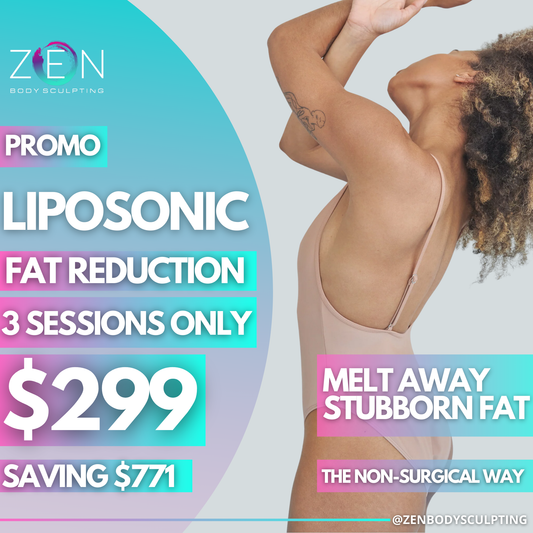 3 LIPOSONIC SESSIONS - SEPTEMBER FAT REDUCTION PROMO