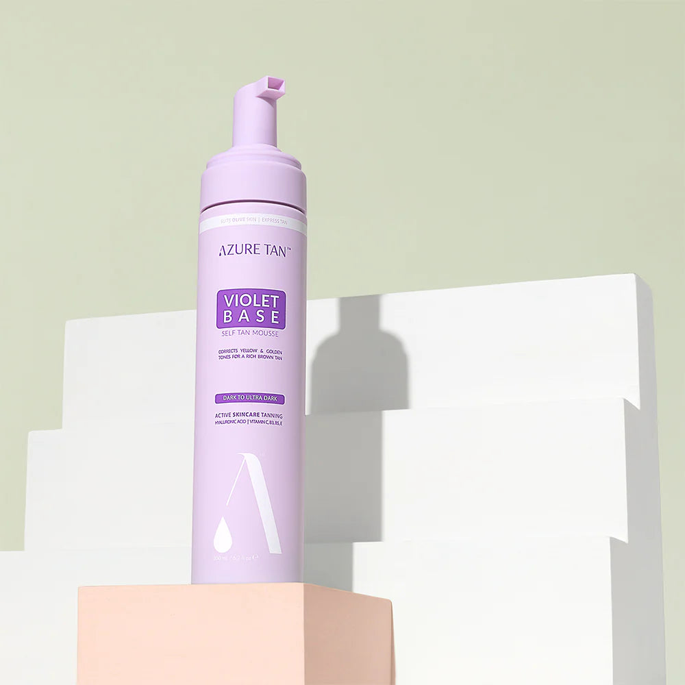 Azure Tan Self Tan Mousse - Violet Base - Dark to Ultra Dark - 200ml
