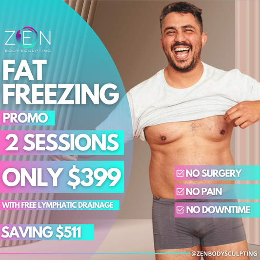 FAT FREEZING FOR MEN - 2 SESSIONS FOR $399